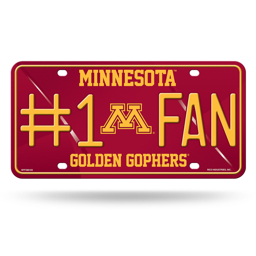 Minnesota Golden Gophers License Plate #1 Fan Alternate Design - Rico Industries