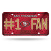 San Francisco 49ers License Plate #1 Fan Alternate - Rico Industries