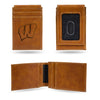 Wisconsin Badgers Wallet Front Pocket Laser Engraved - Rico Industries