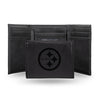 Pittsburgh Steelers Wallet Trifold Laser Engraved Black - Special Order - Rico Industries