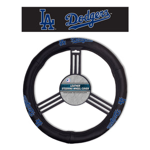 Los Angeles Dodgers Steering Wheel Cover Leather -