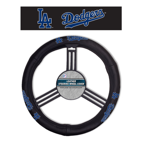 Los Angeles Dodgers Steering Wheel Cover Leather -