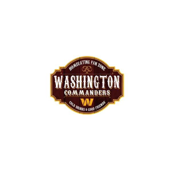 Washington Commanders Sign Wood 12 Inch Homegating Tavern - Fan Creations