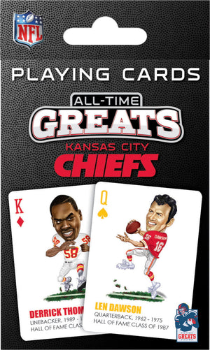 Kansas City Chiefs Playing Cards All-Time Greats - Masterpieces Puzzle Company