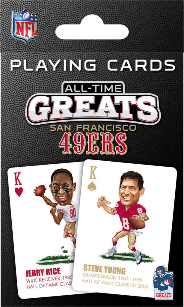 San Francisco 49ers Playing Cards All-Time Greats - Masterpieces Puzzle Company