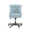Sinclair Office Chair, Light Blue - Linon