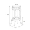 Rae Rattan Seat Backless Bar Stool - Linon
