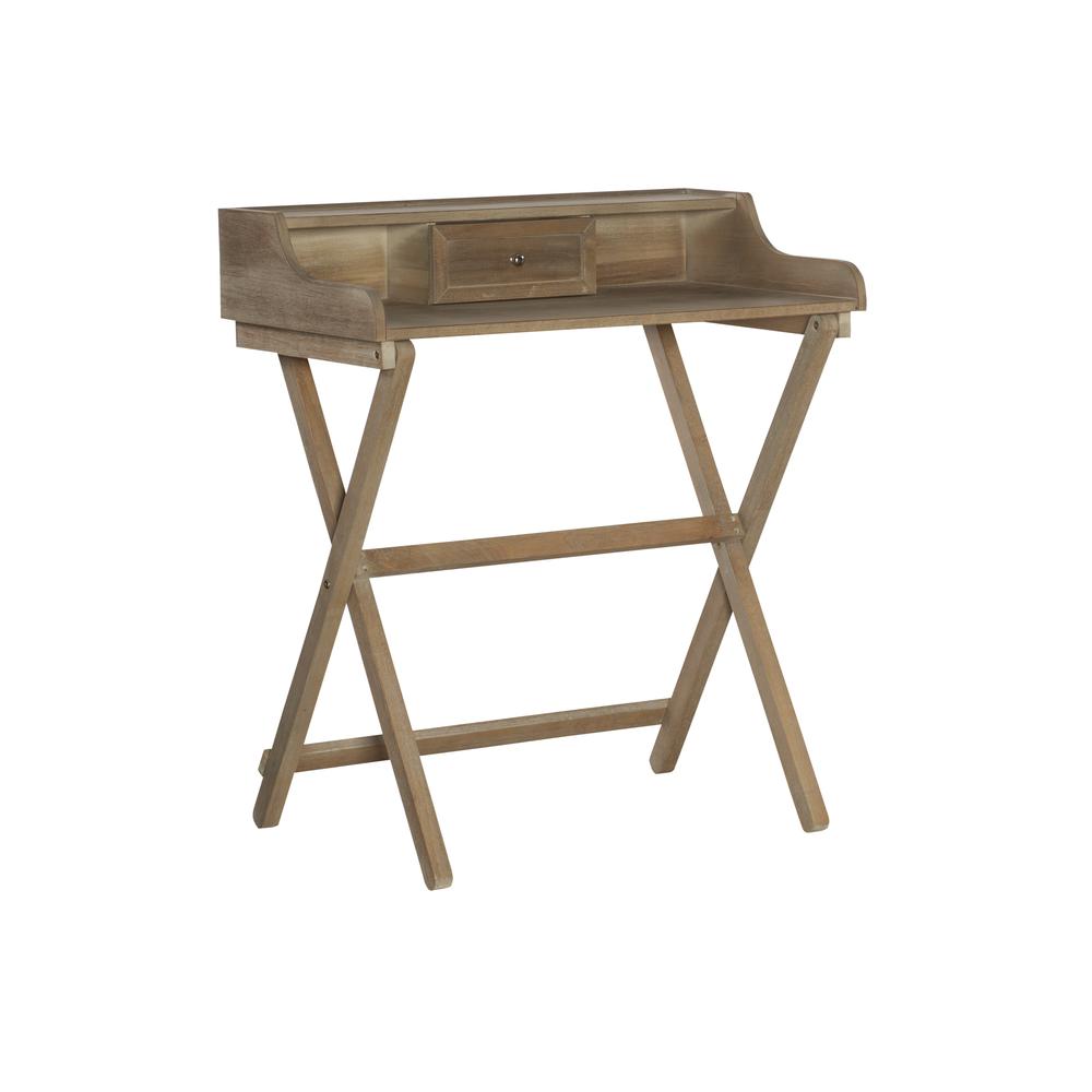 Coy Rustic Brown Folding Desk - Linon
