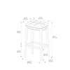 Claridge Brown Barstool - Linon