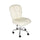 Faux Flokati Armless Office Chair, White - Linon