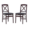 Triena 18 In X Back Folding Chair - Set Of Two - Linon