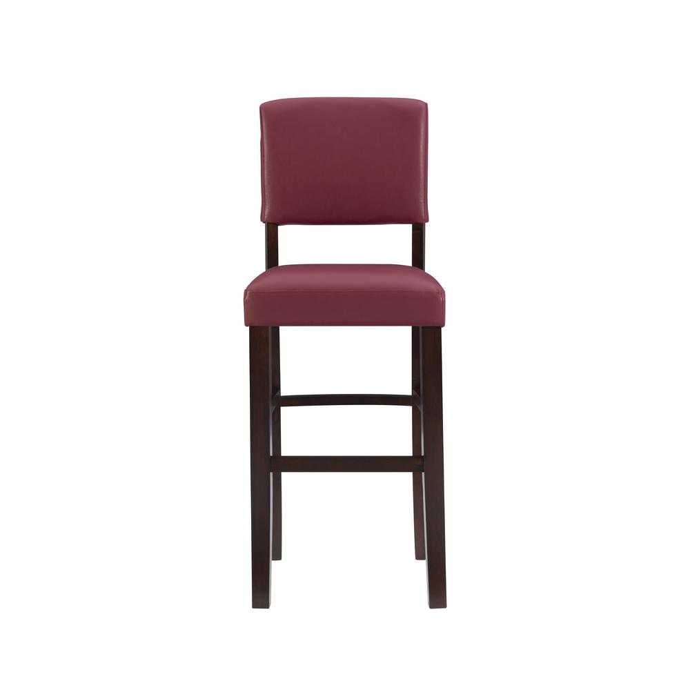 Monaco Bar Stool Dark Red - Linon