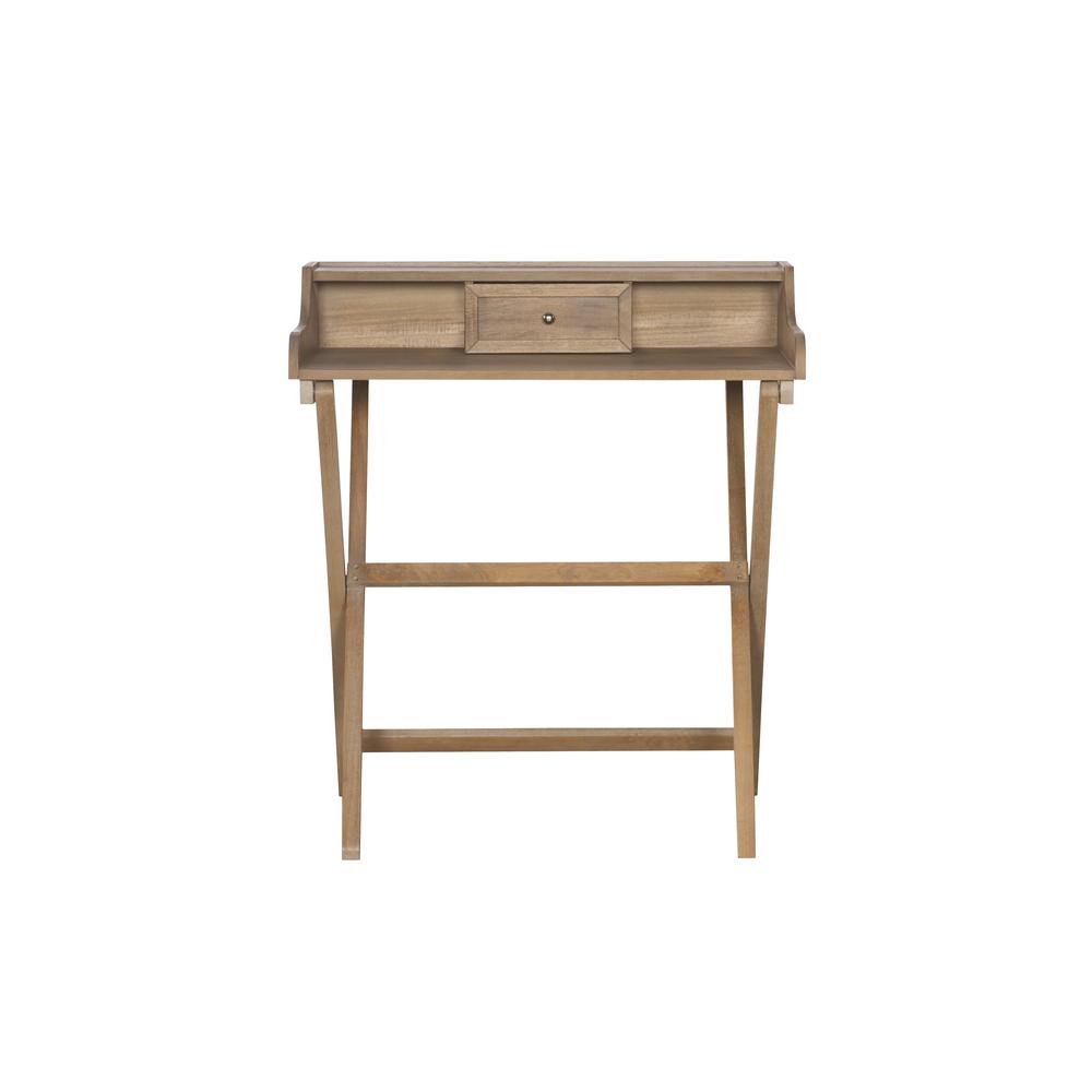 Coy Rustic Brown Folding Desk - Linon