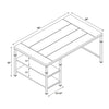 Austin Two Shelf Desk - Linon