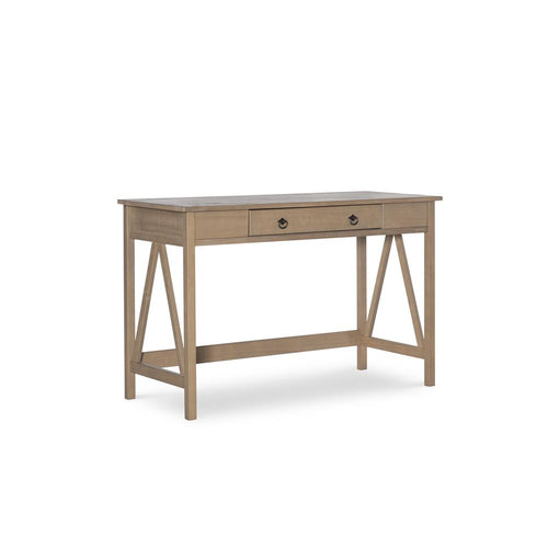 Titian Driftwood Desk - Linon