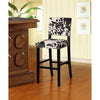 Corey Black Cow Print Bar Stool - Linon
