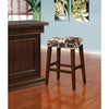 Walt Brown Cow Print Bar Stool - Linon
