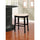 Marino Black Backless Bar Stool - Linon