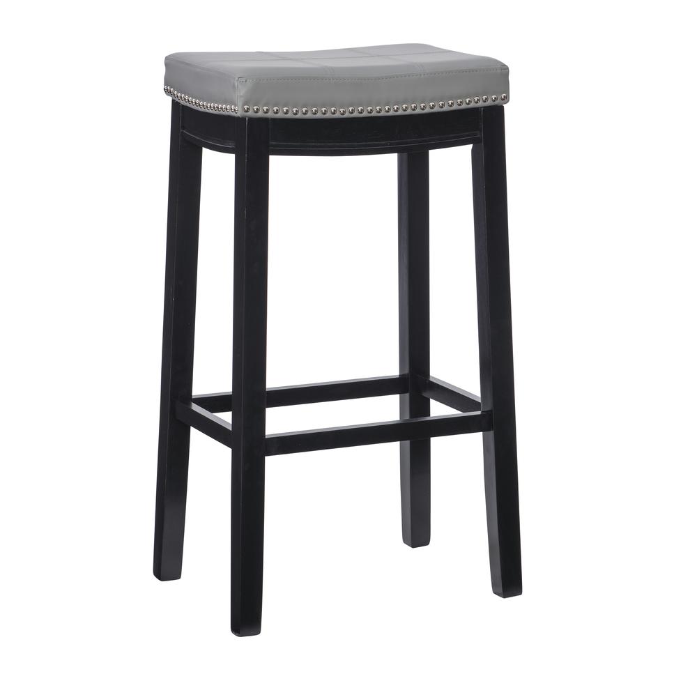 Claridge Gray Bar Stool - Linon