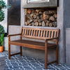 Catalan Bench - Acorn Finish - Linon