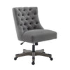 Della Office Chair, Light Gray - Linon
