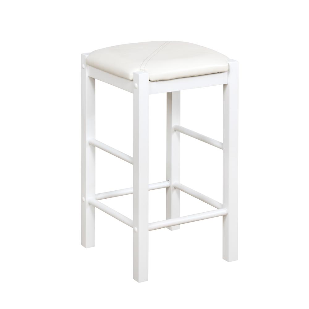Lancer 3 Piece Tavern Set, White Faux Marble - Linon