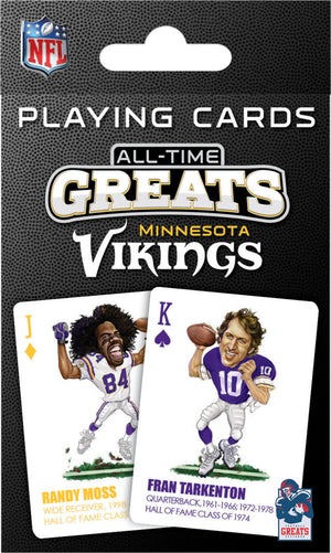 Minnesota Vikings Playing Cards All-Time Greats - Masterpieces Puzzle Company