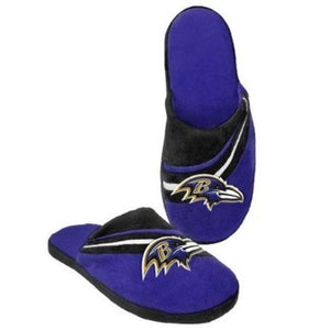 Baltimore Ravens Slipper - Big Logo Stripe - (1 Pair) - S -
