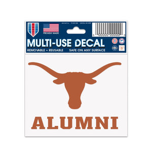 Texas Longhorns Decal 3x4 Multi Use Alumni Design - WinCraft