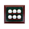 6 Baseball Cabinet Style Display Case with Cherry Moulding
