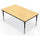 Activity Table - 36''X60'' Rectangle - Fusion Maple Top Surface - Black Edgeband - BALT