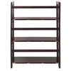 3-Shelf Folding Stackable Bookcase 27.5'' Wide-Espresso - Casual Home