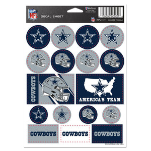 Dallas Cowboys Decal Sheet 5x7 Vinyl - WinCraft