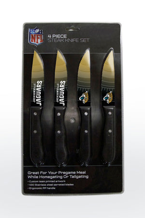 Jacksonville Jaguars Knife Set Steak 4 Pack - The Sports Vault