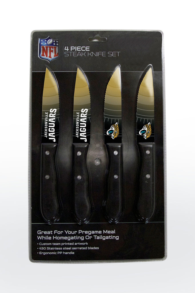 Jacksonville Jaguars Knife Set Steak 4 Pack - The Sports Vault