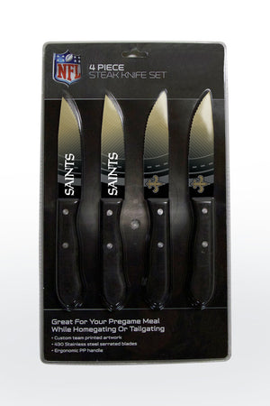 New Orleans Saints Knife Set Steak 4 Pack - The Sports Vault