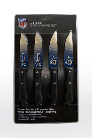 Los Angeles Rams Knife Set Steak 4 Pack - The Sports Vault