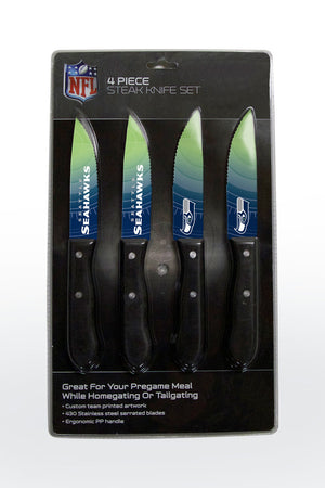 Seattle Seahawks Knife Set Steak 4 Pack - The Sports Vault