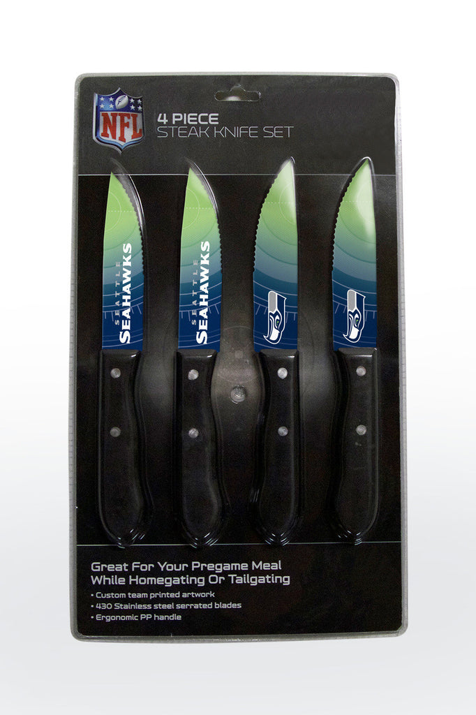 Seattle Seahawks Knife Set Steak 4 Pack - The Sports Vault