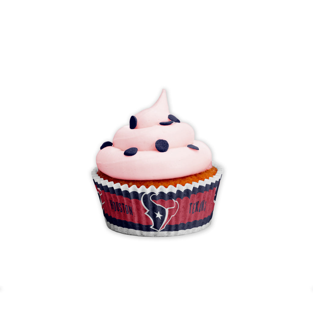 Houston Texans Baking Cups Large 50 Pack - The Sports Vault