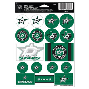 Dallas Stars Decal Sheet 5x7 Vinyl - WinCraft