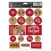 San Francisco 49ers Decal Sheet 5x7 Vinyl - WinCraft