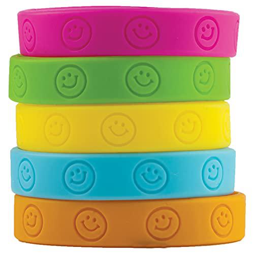 Happy Faces Wristbands, 10 Per Pack, 6 Packs - Teacher Created Resources