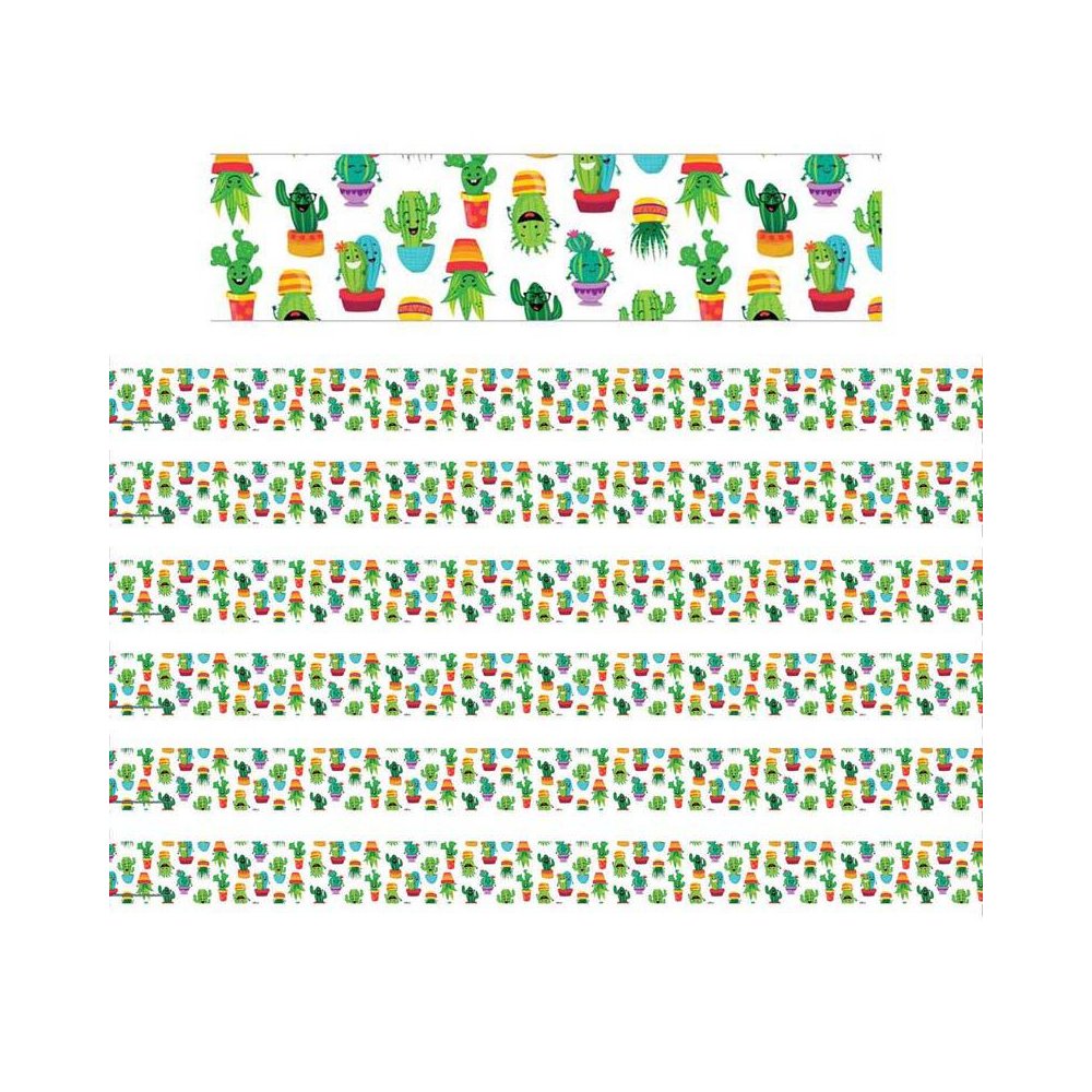 A Sharp Bunch Tossed Pattern Deco Trim, 37 Feet Per Pack, 6 Packs - Eureka