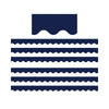 Navy Scalloped Border Trim, 35 Feet Per Pack, 6 Packs - Teacher Created Resources