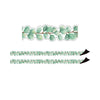 Eucalyptus Die-Cut Magnetic Border, 24 Feet Per Pack, 2 Packs - Teacher Created Resources