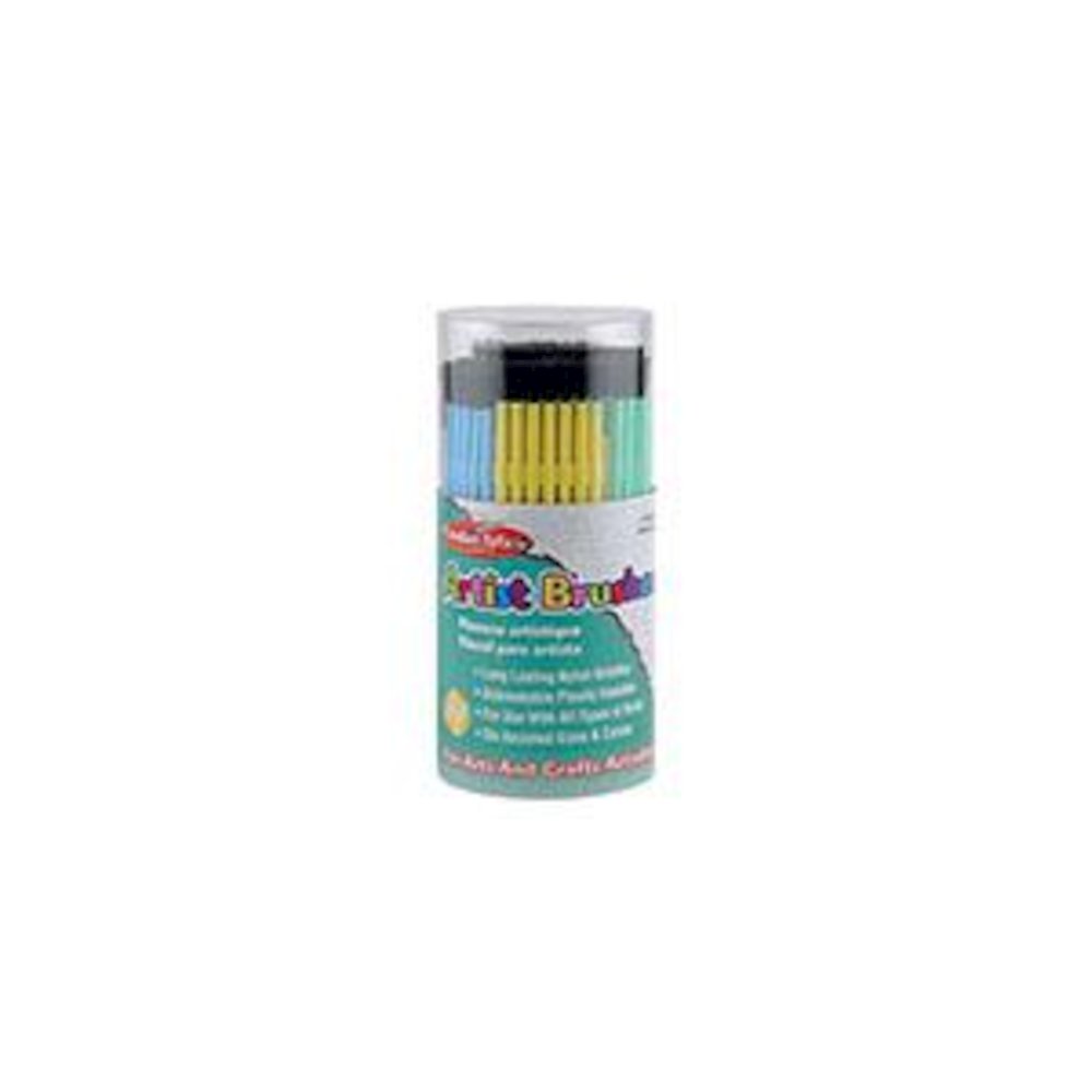 Brushes Artist Plastic Asst Clrs, 144 Tub - Charles Leonard