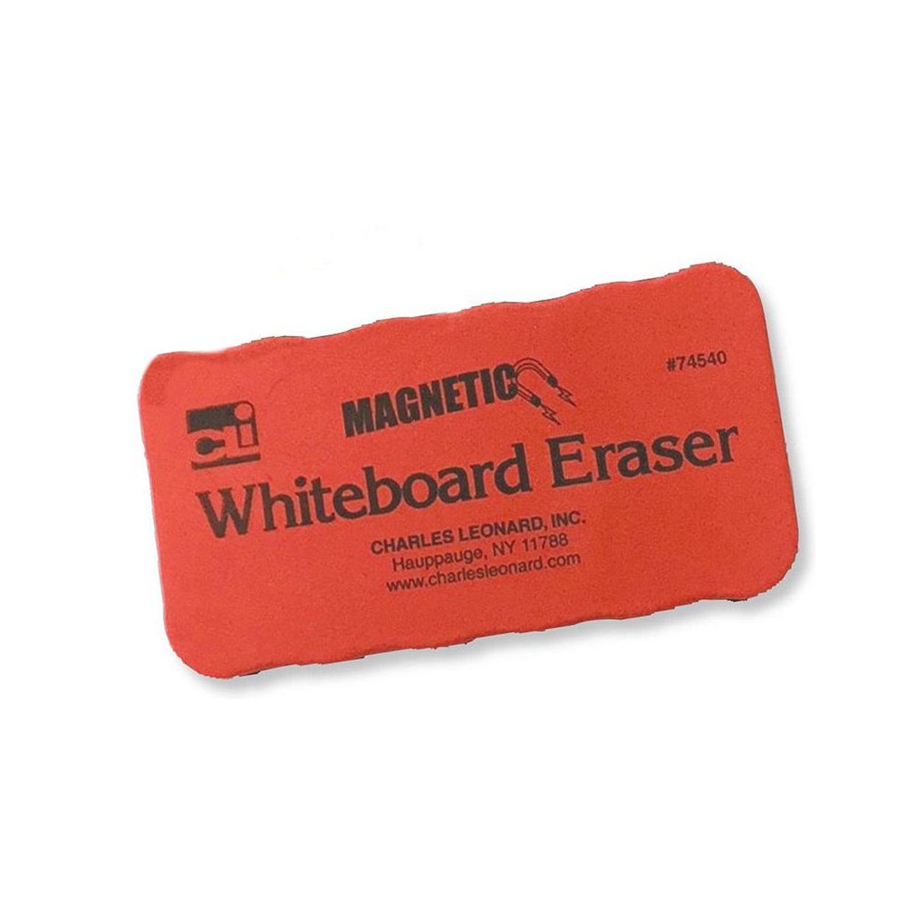 4X2 RED MAGNETIC WHITEBOARD ERASER - Charles Leonard