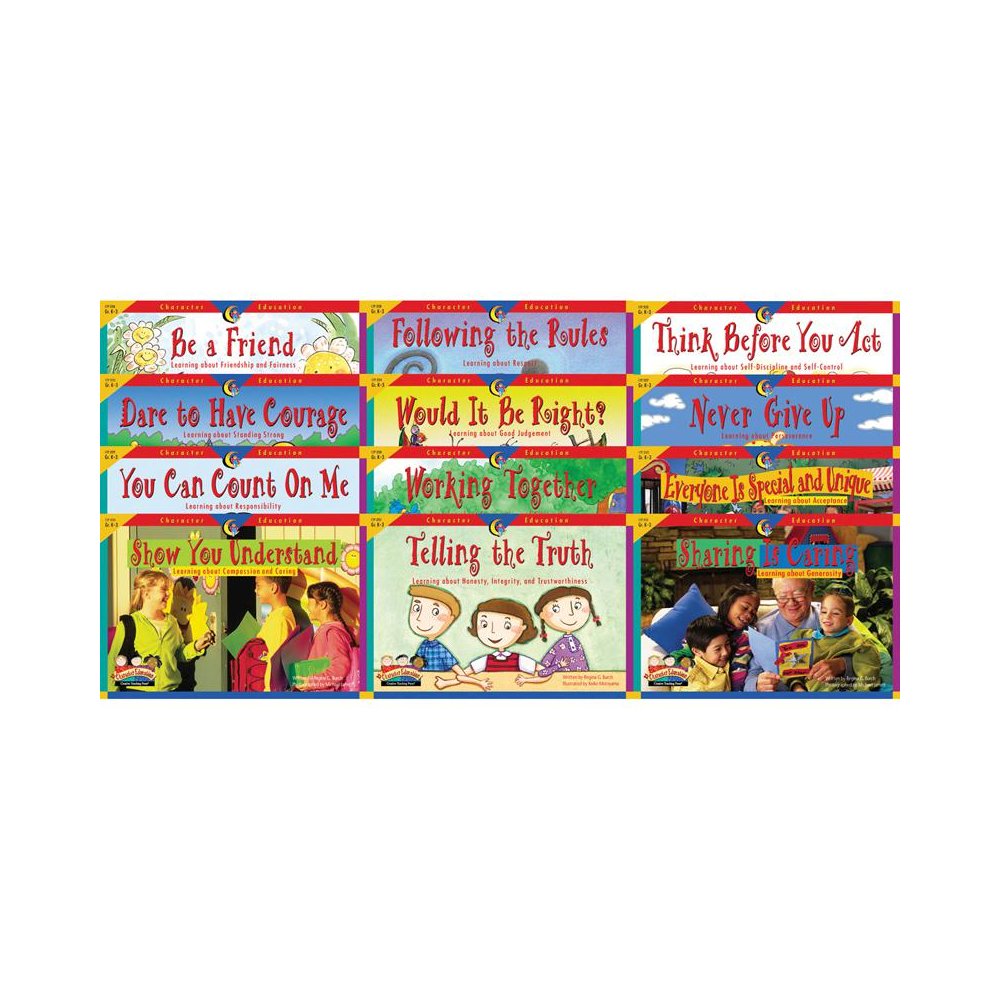 Character Education 12 Books, Variety Pk 1 Each 3123-3134 - Creative Teaching Press