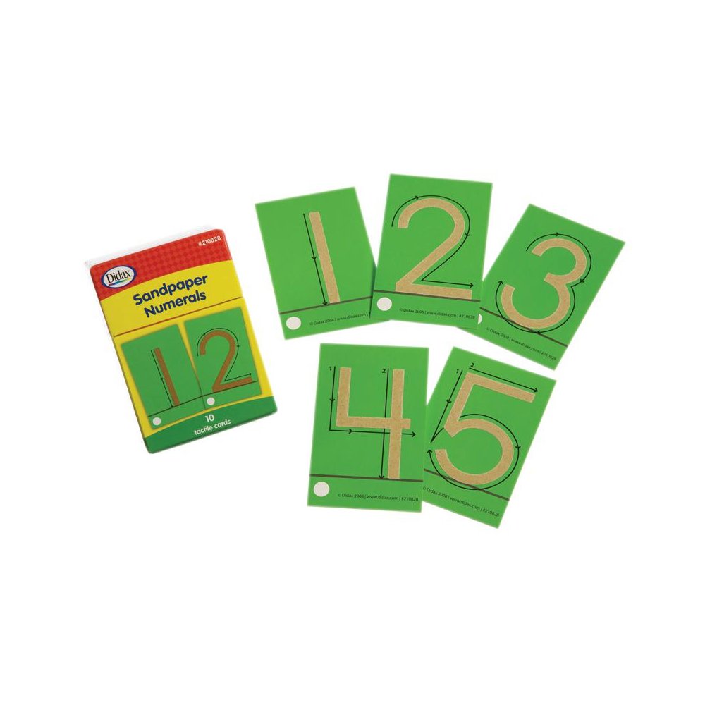 TACTILE SANDPAPER NUMERALS - DIDAX